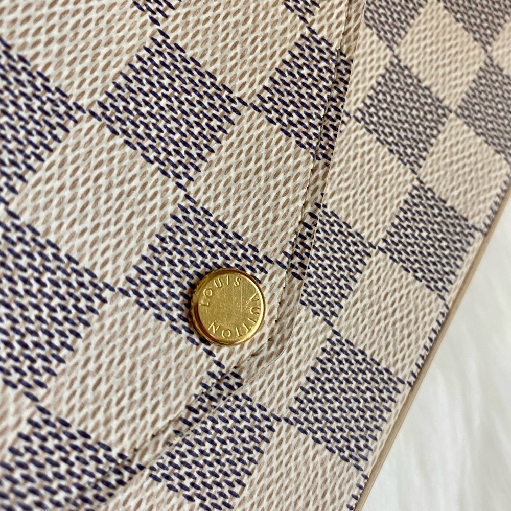 Louis Vuitton Felicie Pochette Damier Azure Canvas Pink Interior - Picture 10 of 16